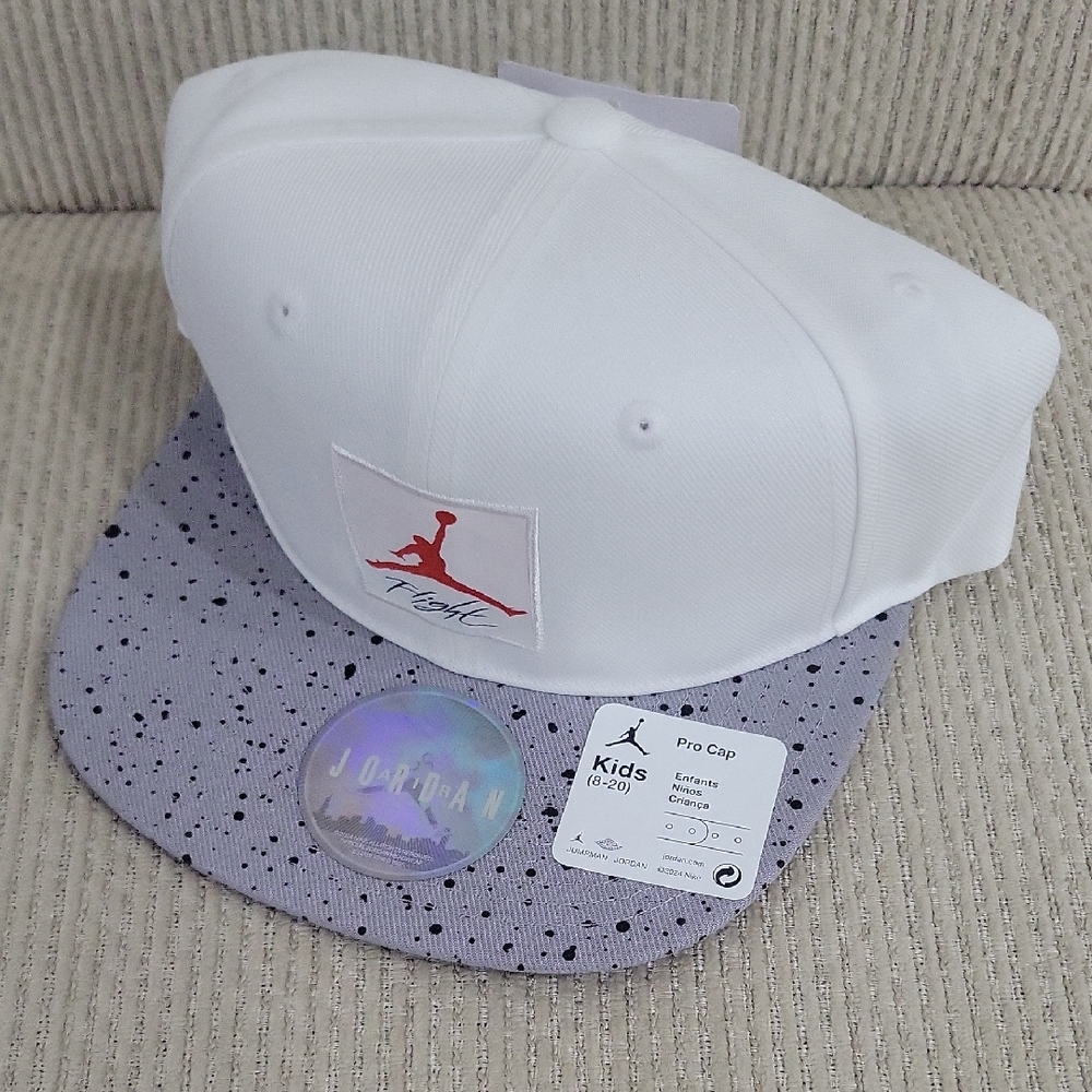 Kids White and Gray Cap